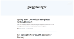 Desktop Screenshot of greggbolinger.com